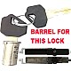 B&D Roller Garage Door Lock Barrel & 2 Keys B&D Roller Garage Door Lock Barrel & 2 Keys