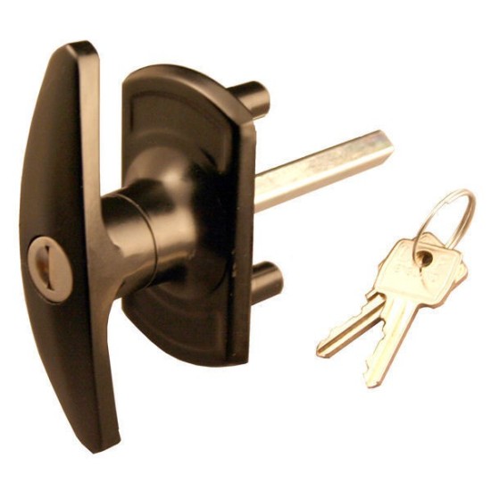 Henderson T-Handle Lock 18mm Spigots - Black - MADE IN THE UK