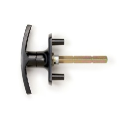 Henderson T-Handle Lock 18mm Spigots - Black - MADE IN THE UK