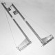 Wessex Double Width Door Slideaway Lift Pivot Link Arms PAIR - Single Spring