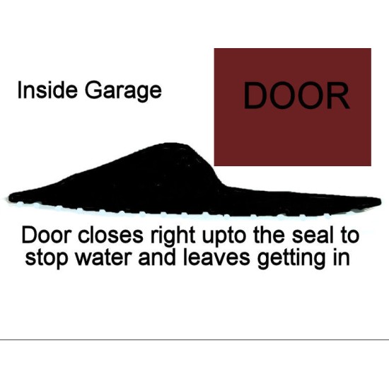 20mm High Garage Door RUBBER Floor Threshold Seal Kit 20mm High Garage Door RUBBER Floor Threshold Seal Kit