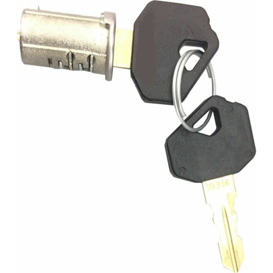 Gliderol new-style Inline Roller Shutter Lock 5 inch - Barrel & 2 Keys