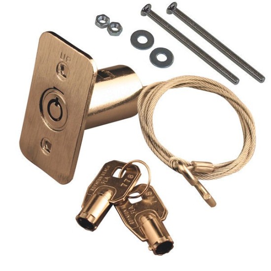 Emergency Round Key External Release Device with 8ft Cable