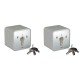 Pair of KEYED ALIKE Roller Shutter Industrial Key Switches - IP54