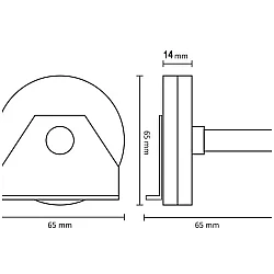 Garador Cable Support Bracket & Pulley - Tension Track Doors