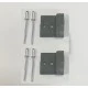 Steel Line Roller Door Shutter Lock Rod Bars - PAIR