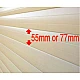 Safety Edge Rubber Roller Door Bottom Weather Seal - For 55mm Lath Safety Edge Rubber Roller Door Bottom Weather Seal - For 55mm Lath