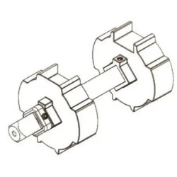 Roller Shutter Door Metal Dummy End 18mm Shaft - 60mm Octagonal Roller Shutter Door Metal Dummy End 18mm Shaft - 60mm Octagonal