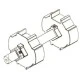 Roller Shutter Door Metal Dummy End 18mm Shaft - 60mm Octagonal