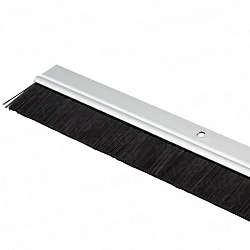 Garage Door Bottom Brush Draught Strip - 16mm Aluminium Garage Door Bottom Brush Draught Strip - 16mm Aluminium