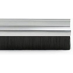 Garage Door Industrial Bottom Brush Draught Strip - 30mm Aluminium Garage Door Industrial Bottom Brush Draught Strip - 30mm Aluminium