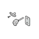 Garador/Hormann Folding Sectional Door Handle Kit