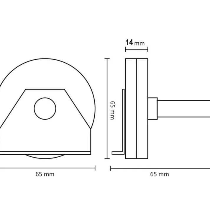 Garador Cable Support Bracket & Pulley - Tension Track Doors