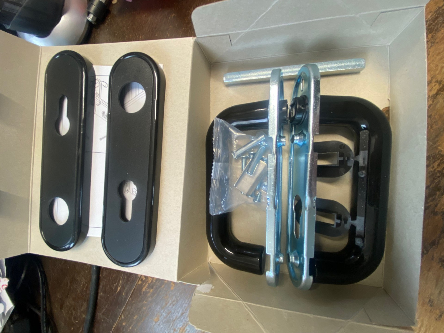 Garador Genuine Black Lever / Lever Handle Side Hinged Doors 