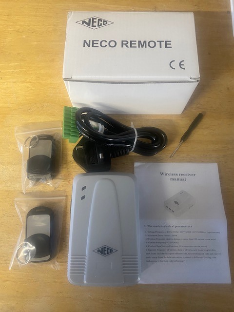 NECO Eco Roller Shutter Remote Control 230V & 2 Handsets