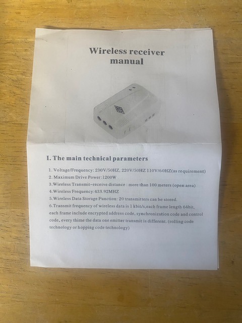 NECO Eco Roller Shutter Remote Control 230V & 2 Handsets