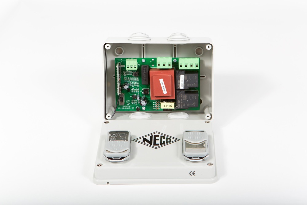 NECO MK1 Roller Shutter Remote Control System & 2 Handsets - Waterproof Box