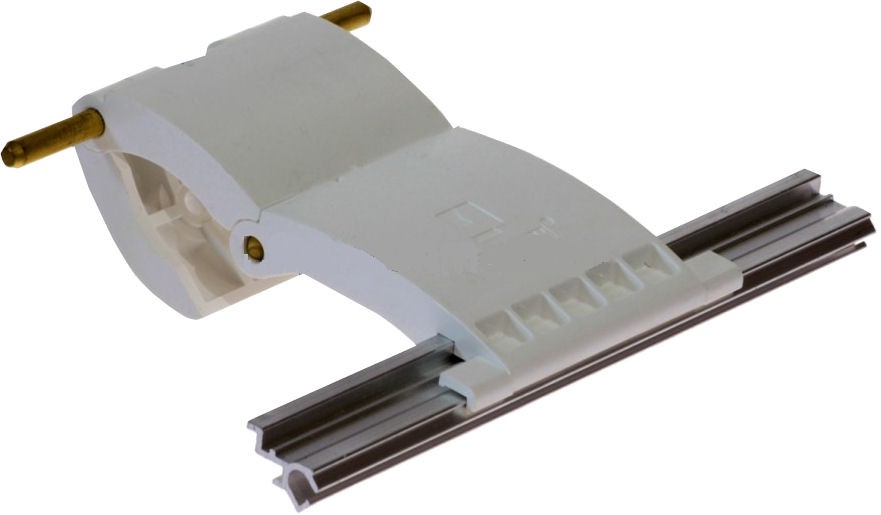 55mm Lath Roller Door Locking Strap 2 segment - White