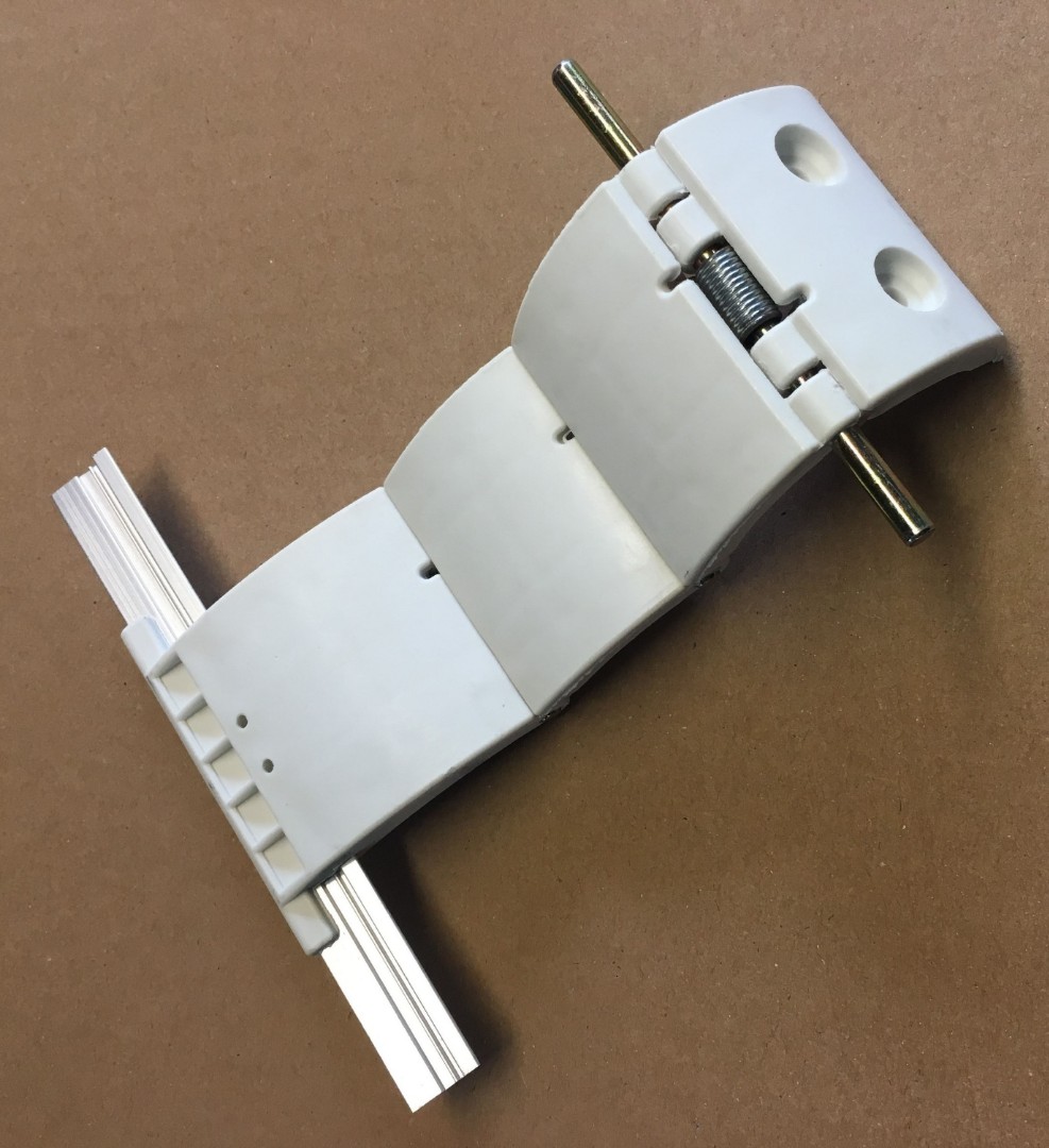 55mm Lath Roller Door Locking Strap 3 segment - White 55mm Lath Roller Door Locking Strap 3 segment - White