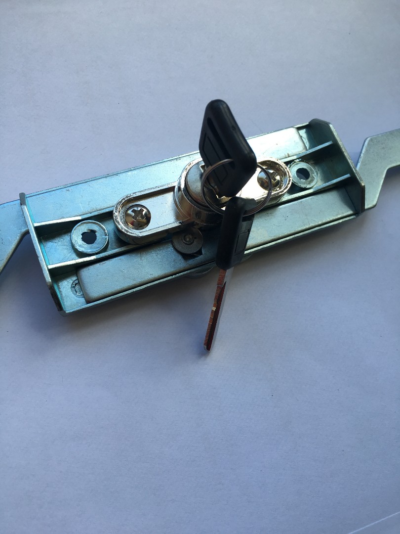 Steel Line Inline Roller Shutter Lock - Black