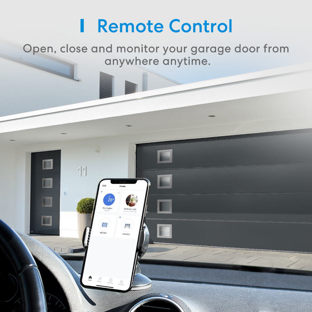 Meross Smart Wi-Fi Garage Door Opener - Alexa Compatible