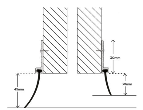 Garage Door Bottom Aluminium Rubber Blade Seal Draught Strip 