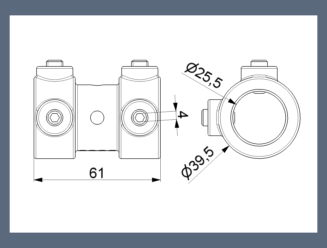Sectional Garage Door Aluminum Coupler Residential - 1" Shaft Sectional Garage Door Aluminum Coupler Residential - 1" Shaft