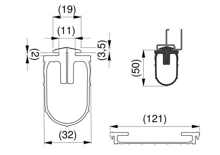Garador Rubber Bottom Seal For Sectional doors Garador Rubber Bottom Seal For Sectional doors