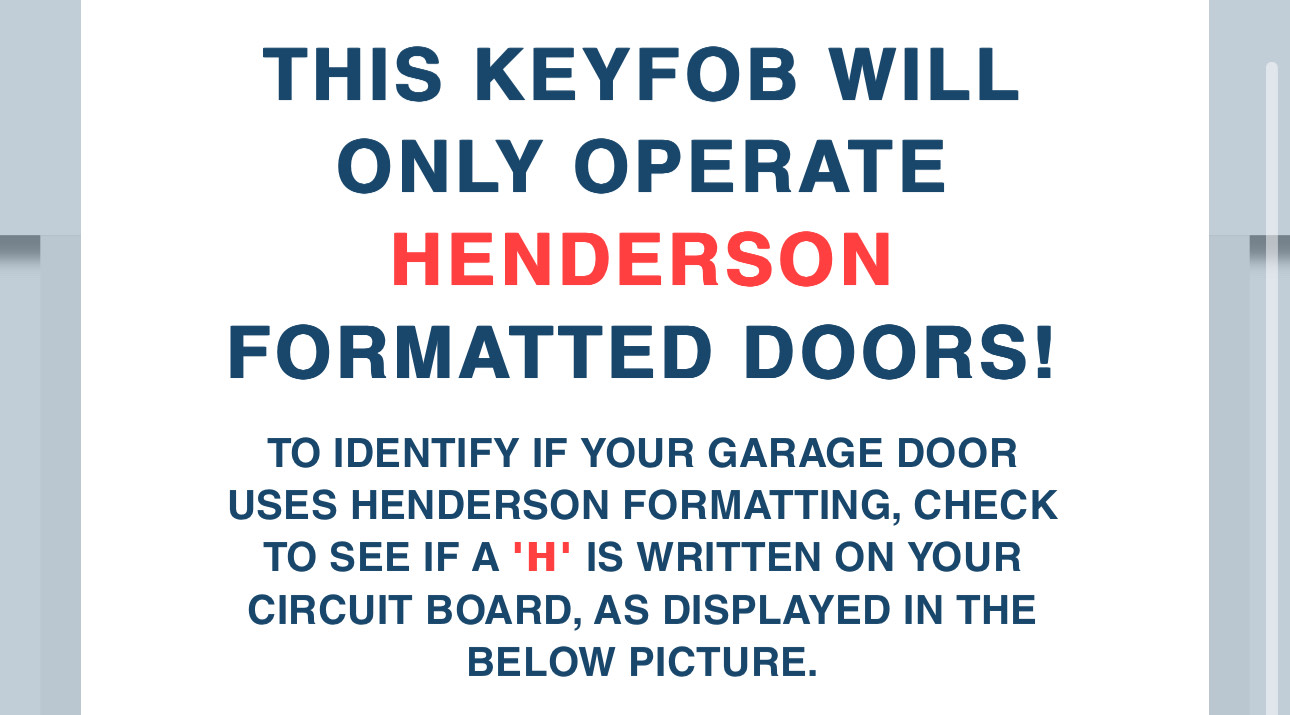 Ansa Deco Door Systems Remote Control Handset TX2 - HENDERSON Frequency Ansa Deco Door Systems Remote Control Handset TX2 - HENDERSON Frequency