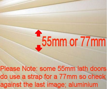 55mm Lath Roller Door Locking Strap 2 segment - White